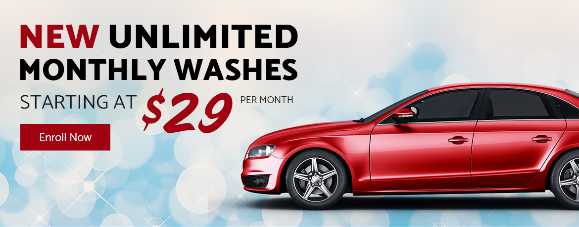 Unlimited Monthly Car Washes